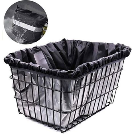 Doublure de panier de vélo Housse de pluie imperméable pour vélo Installation facile pour le shopping Pique-nique PANIER V ENEVAOCT (1/4)