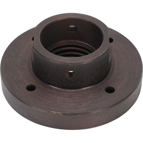 Adaptateur de broche de poupée de tour, 3 pouces, accessoires de pièces de siège pour le travail du bois, diamètre de trou de 33 mm, cuivre marron (1/5)