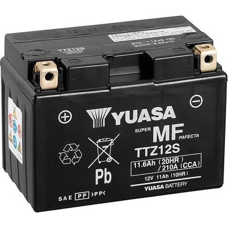 Batería de Moto YUASA TTZ12S-BS 11Ah 12V