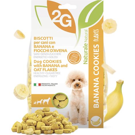 Bananenkekse Hundekekse mit Banane und Haferflocken 350g (1/2)