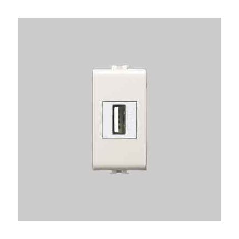 Alimentatore da incasso usb easy bianco