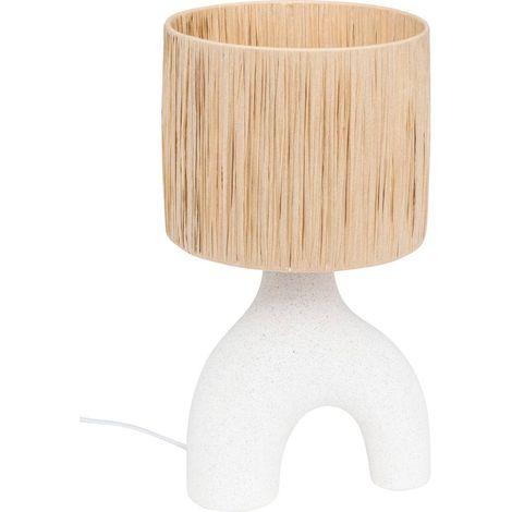 Lampada da tavolo tania ceramic white h47cm - Atmosphera créateur d'intérieur (1/3)