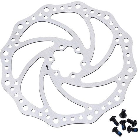 Disques de frein de 203 mm pour vélos de route/VTT, fixation 6 trous. Compatibles avec les vélos de route et les VTT.