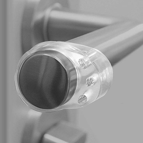 Türgriffschutz, doppelt transparenter Türgriffschutz und Wandschutz für Fenstergriffe zum Schutz vor Kratzern (3-teilig)