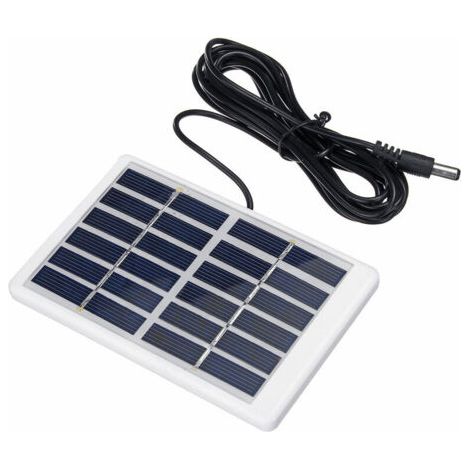 Panneau solaire 1.2W 6V avec polysilicium de panneau solaire d'énergie solaire de cable de 3m noir Panneau solaire (1/5)