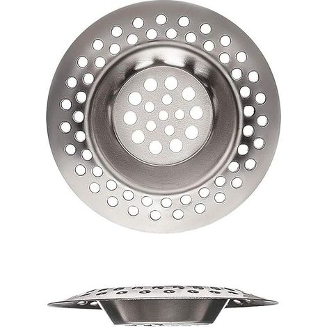 Lot de 2 crépines d'évier en acier inoxydable pour cuisine et salle de bain, buanderie, évier et autres trous de drainage, gadgets de cuisine, idéales pour les ustensiles de cuisine (7 c (1/5)