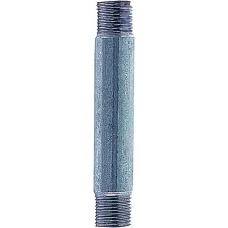 Tronchetto 3/8" x 15 cm acciaio zincato filetto corto RACCORDERIE METALLICHE