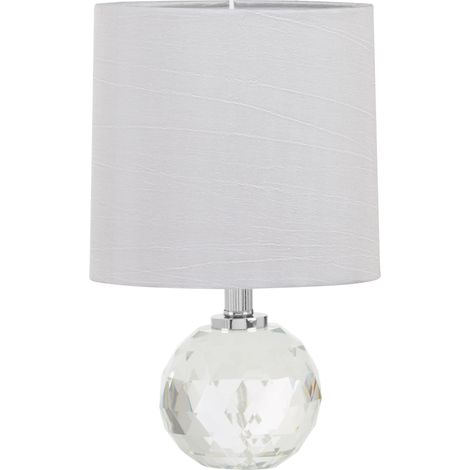 Premier Housewares Desk / Table Lamp for Reading Round Decorative Stand Study Lamp / Lamps for Office with White Shade / EU Plug Desk Lamps 20 x 32 x 20 (1/3)