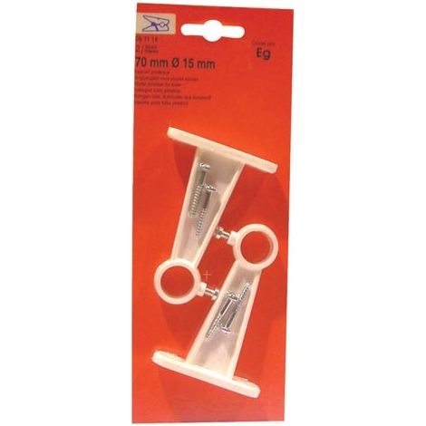 Supporto in plastica P.vinil tubo 70mm - Vynex