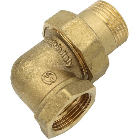 Mesing Rohr Winkelverschraubung 1 Zoll IG/AG Gewinde Fitting (1/4)