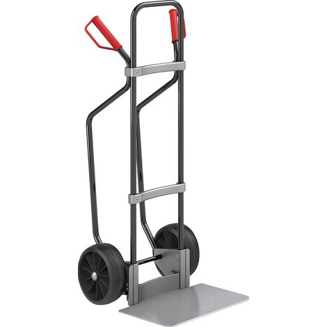 eurokraft pro, Diable avec semelles, noir, l x p bavette 450 x