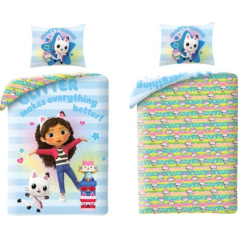 Ensemble de literie pour enfants Gabby's Dollhouse 140 x 200 cm (1/2)
