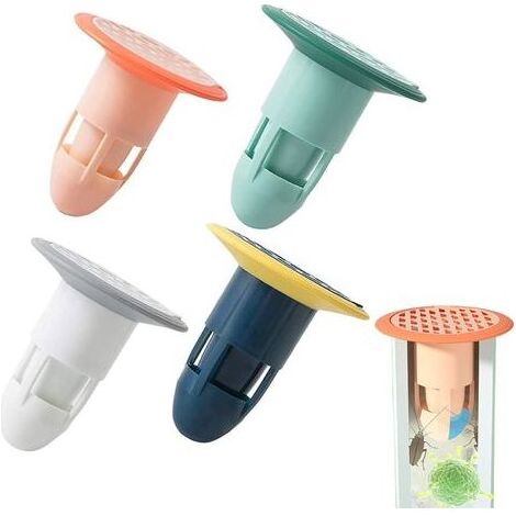 Lot de 4 connecteurs anti-odeurs pour drainage douche – Matériaux ABS et TPR – Compatible avec drains de 37 à 75 mm – Installation rapide (1/5)