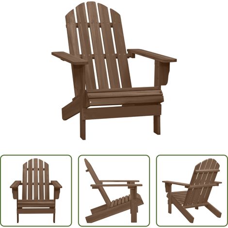 Chaise de jardin - Chaise de jardin Bois Marron (1/5)