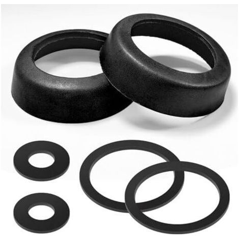 2 Sets de Joints en Cuir pour Pompe à Eau Type 75, Manchette En main et jardin (Noir) Noir - (1/5)
