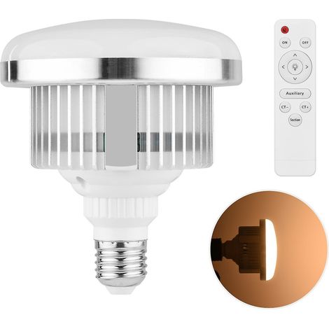 45W E27 LED-Videoleuchte, zweifarbig (3000K-6000K), mit Fernbedienung, Weitbereichsspannung AC110235V für St