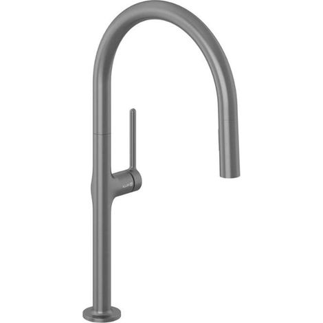 KLUDI-REEF Grifo monomando de fregadero - ducha extraíble Br. Gunmetal, 50851N275 (1/2)