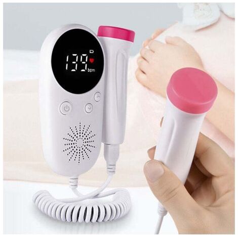 Fetal Doppler Baby Pränatal Monitor LCD Display Fetus-Stimme Meter Schwangere Frau Tägliche Pflege Produkt, (1/4)