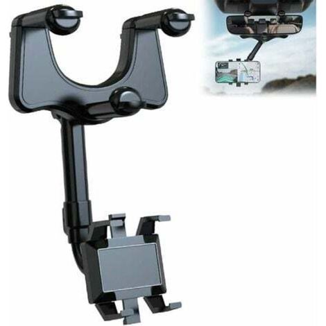 Support Telephone Voiture Retroviseur. 360¡ãRotatif R¨tractable Support Smartphone Voiture. Support Portable Voiture pour Smartphone de 4 ¨¤ 6.7 Pouces