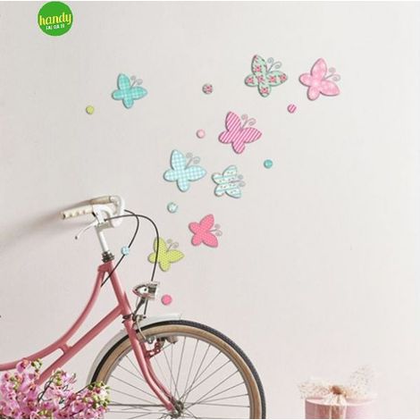 Sticker butterfly Crearreda adesivo murale frasi famose natura geometrie fantasie 31x31 cM