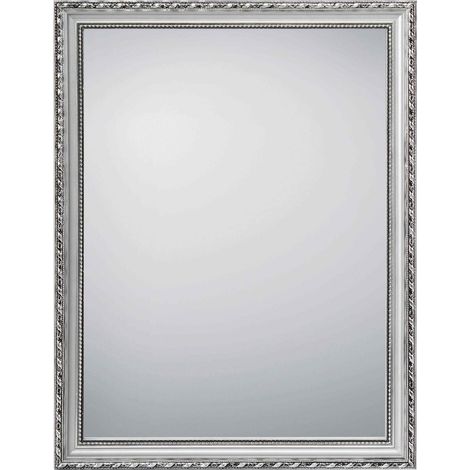 Miroir déco design, Miroir vintage rectangulaire Loreley Gris en Wood, BOITE A DESIGN