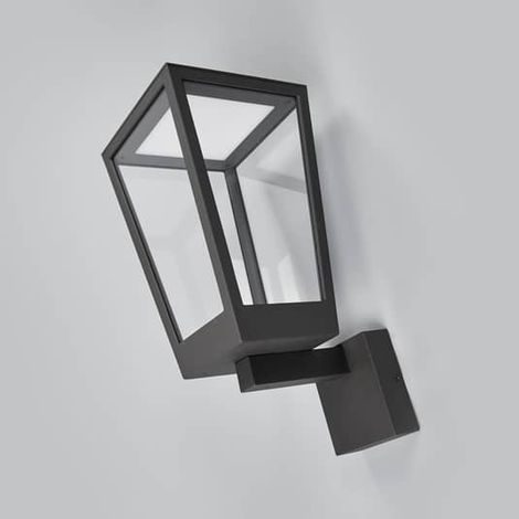 [NEUWERTIG] B-Ware Lucande Laternenförmige Led Außenwandleuchte Chaja Gartenleuchte Terrassenlampe