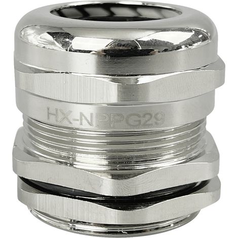 TRU COMPONENTS TC-10302892 Kabelverschraubung PG29 Messing (vernickelt) Metall 1 St. (1/2)