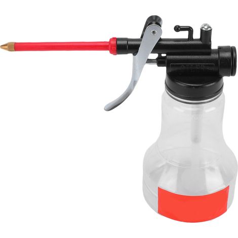 Bidon d'huile 350 ml en PET transparent, pompe à main haute pression pour l'entretien mécanique domestique