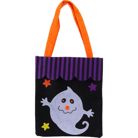Halloween Tote Bag NonWoven Fabric Trick Or Treat Home Party Decoration Storage Prop Handbag(Ghost ) (1/5)