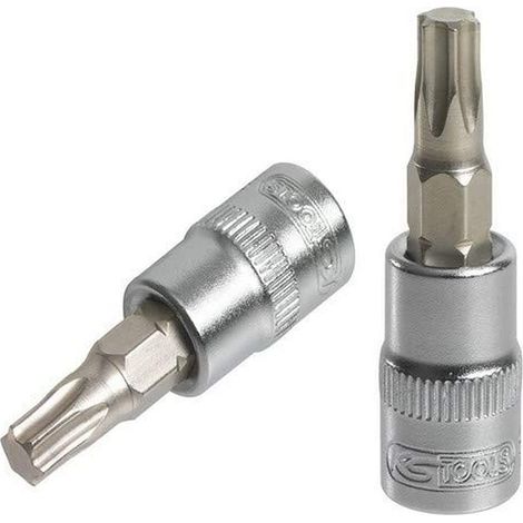 KS Tools 922.1577 Chiave a bussola TORX® 1/4", L.37 mm - T8 - Serie Ultimate® - Cromo Vanadio - Finitura Cromo Satinato