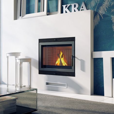 Kamineinsatz aus Stahl KRATKI BLANKA 11 kW Ø 180 (1/5)