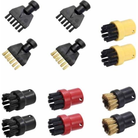 12pcs Brosses Accessoire Nettoyeur Vapeur pour Karcher pour Karcher SC1 SC2 CTK10 SC3 SC4 SC5 SC7, pour Cuisine,Salle de Bain (1/5)