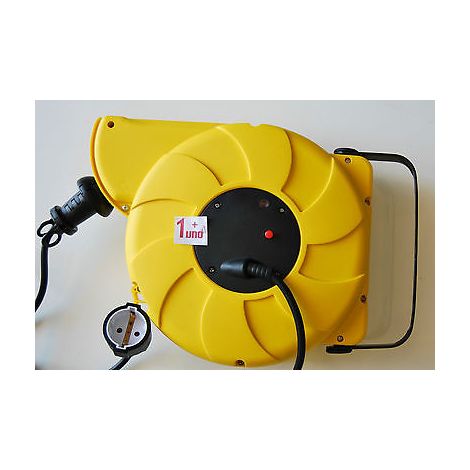 AVVOLGICAVO ARROTOLATORE PROLUNGA CAVO ELETTRICO RIAVVOLGIBILE AUTOMATICO MT 22