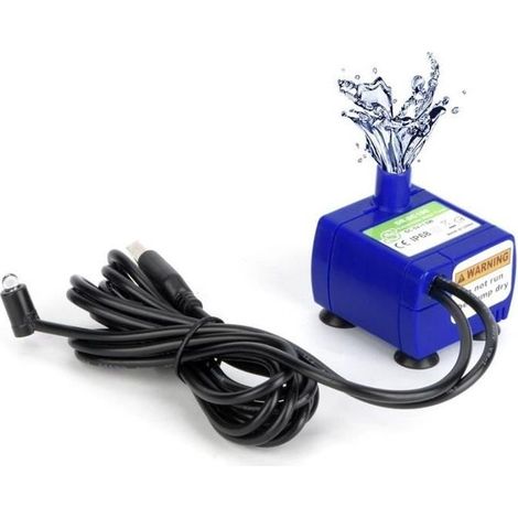 Pompe à eau submersible pour fontaine pour animaux de compagnie avec câble d'alimentation de 5,9 pieds-GUA