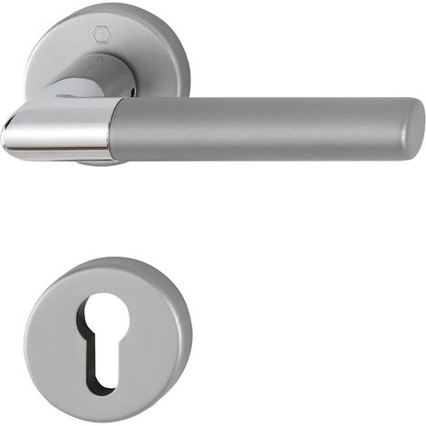 Rosette de porte Lecce 1405/42KV/42KVS en aluminium F49/F9-2 rond.PZ DIN L/R D/D