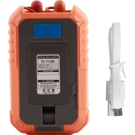 Mini fiber optic light attenuation tester with optical wattmeter and all-in-one red light wavelength memory (1/5)
