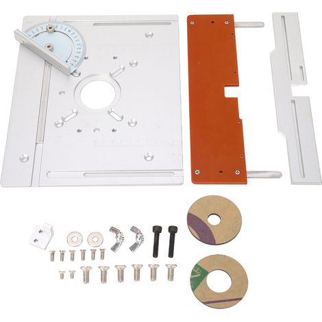 Tableau de défonceuse en alliage d'aluminium, plaque à bois multifonctionnelle pour fraisage, plateau rabattable pour routeur (1/5)