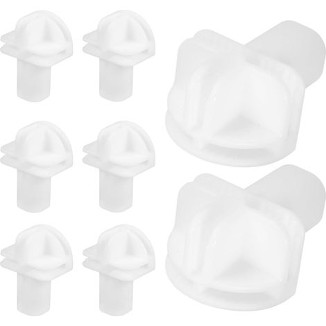 Lot de 8 eurs Cubiques en Plastique Blanc pour Étagères Modulaires, Faciles à Installer et Reconfigurables pour Clôtures Modulaires D'animaux (1/5)