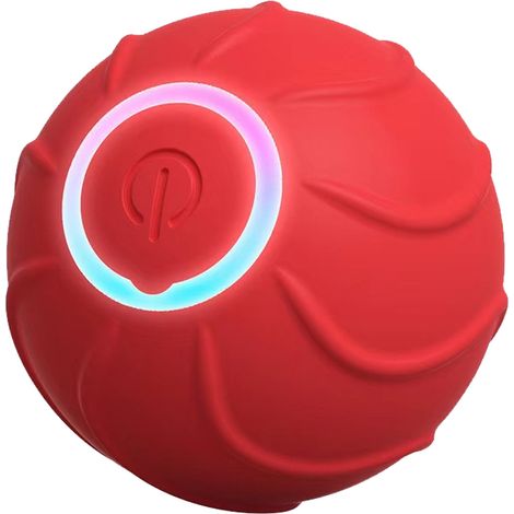 Balle Pour Chat - Interactif Auto-Mouvement 360 Degres - Pour Jeux Intérieurs - Silicone Souple - 1 Piece (1/5)