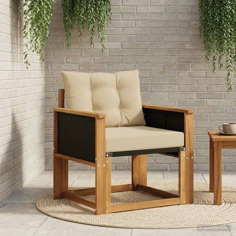 Teenpull – Outdoor Mittelsofa Massivholz Akazie Natur (1/5)