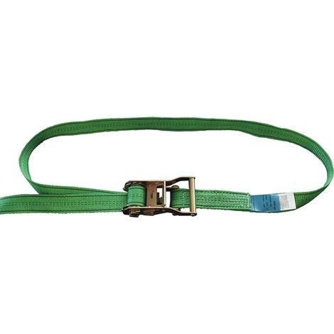 Dolezych Sangle d'amarrage DIN 12195-2 longueur 8 m largeur 35 mm avec rochet LC U 2000 daN (1/2)