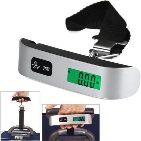 Dispositivo de pesaje - Hostweigh - NS-14 - Capacidad 50kg - Pantalla LCD - Compacto y ligero (1/2)