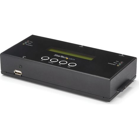 StarTech.com 1:1 Standalone Festplatten Duplizierer und Lscher fr 2.5 / 3.5 SATA und SAS Laufwerke - Solid State / Festplattenduplikator - 1 Schchte (SATA-600 / SAS-2) (SATSASDUPE11)