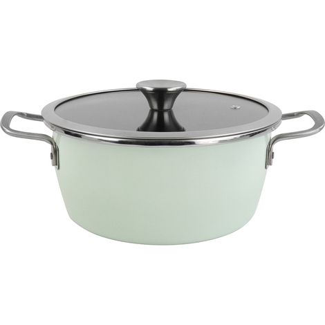MAGEFESA olla nordic verde 20 cm , Olla Nordic verde 20 cmFabricado en acero esmaltado vitrificado a 820 gradosAlto rendimiento energéticoRecubrimiento antiadherente bi (1/3)