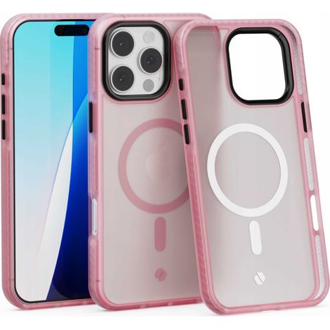 Coque Spacecase Hybrid Fusion Mag pour iPhone 16 Pro Max rose (1/5)
