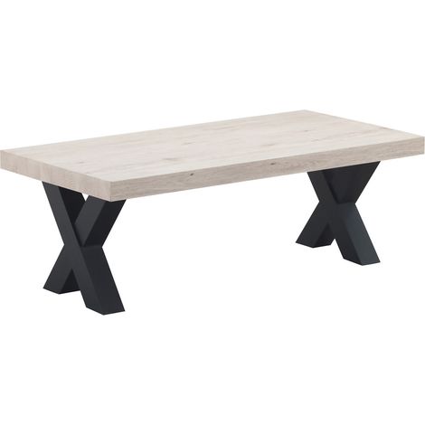 Table basse contemporaine chêne clair Dorine