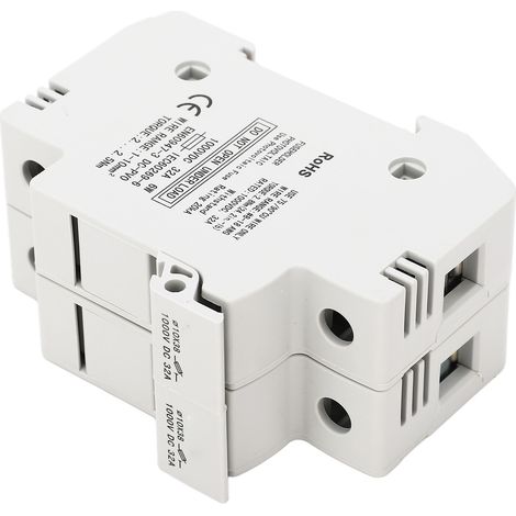 DC 2P 32A 10x38 Schnellabschalt-Sicherungshalter mit 30A 1000V PV-Sicherungen für Photovoltaikanlagen. (1/5)