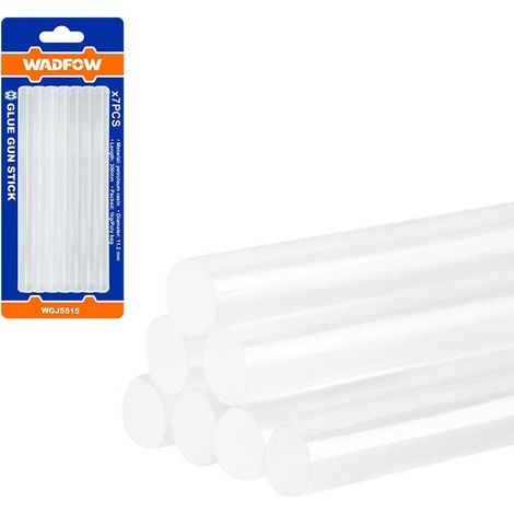 Barra termofusible 7 uds 11 mm WADFOW, resina de petróleo, fuerte adhesión, ideal bricolaje, WADFOW
