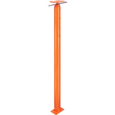 VEVOR Gato de piso para casa , rango de altura de 54" a 150", capacidad de carga máxima de 11200 lb, poste de gato de sótano con viga de soporte ajustable para nivelación, gato telescópico de acero co