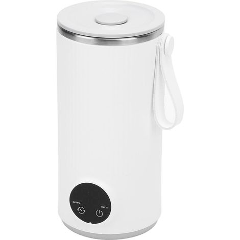 Bouilloire électrique de Voyage sans Fil, 6000 MAh, Rechargeable, 400 Ml, 55 °C, en Acier Inoxydable, Chaudière à Eau Chaude de Voyage pour le Lait (1/5)
